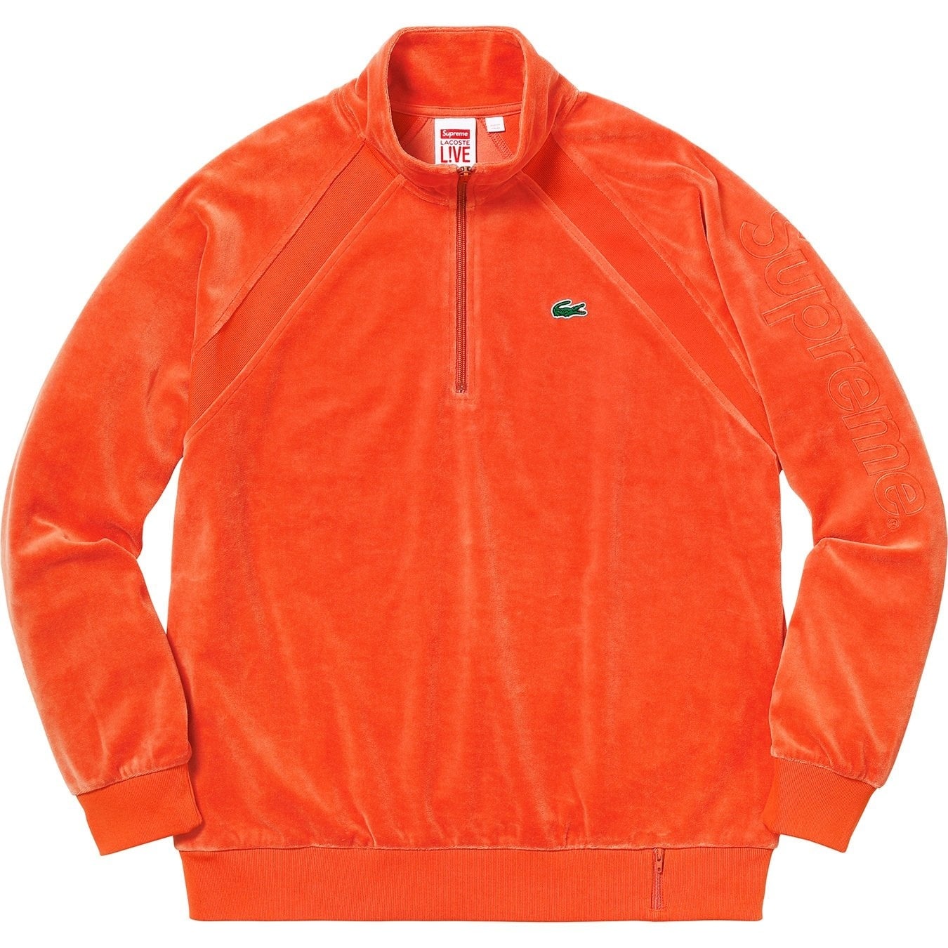 Supreme®/LACOSTE Velour Half-Zip Track Top view 5